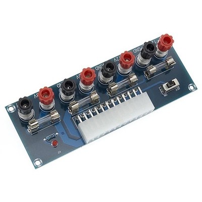 ATX-Benchtop-Netzadapterplatine Board 128x48x30mm 24 Pin Break Desktop