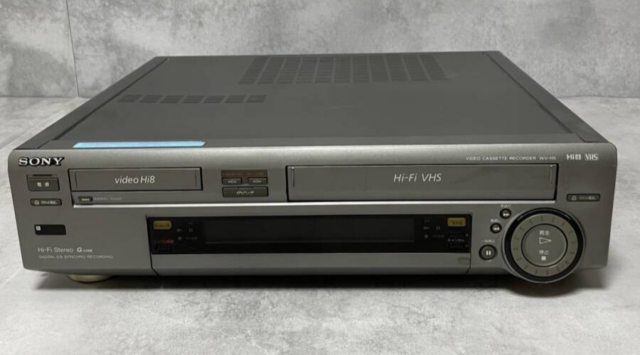 Sony WV-H5 Hi8 8mm VHS VCR Video Deck Player Video Cassette