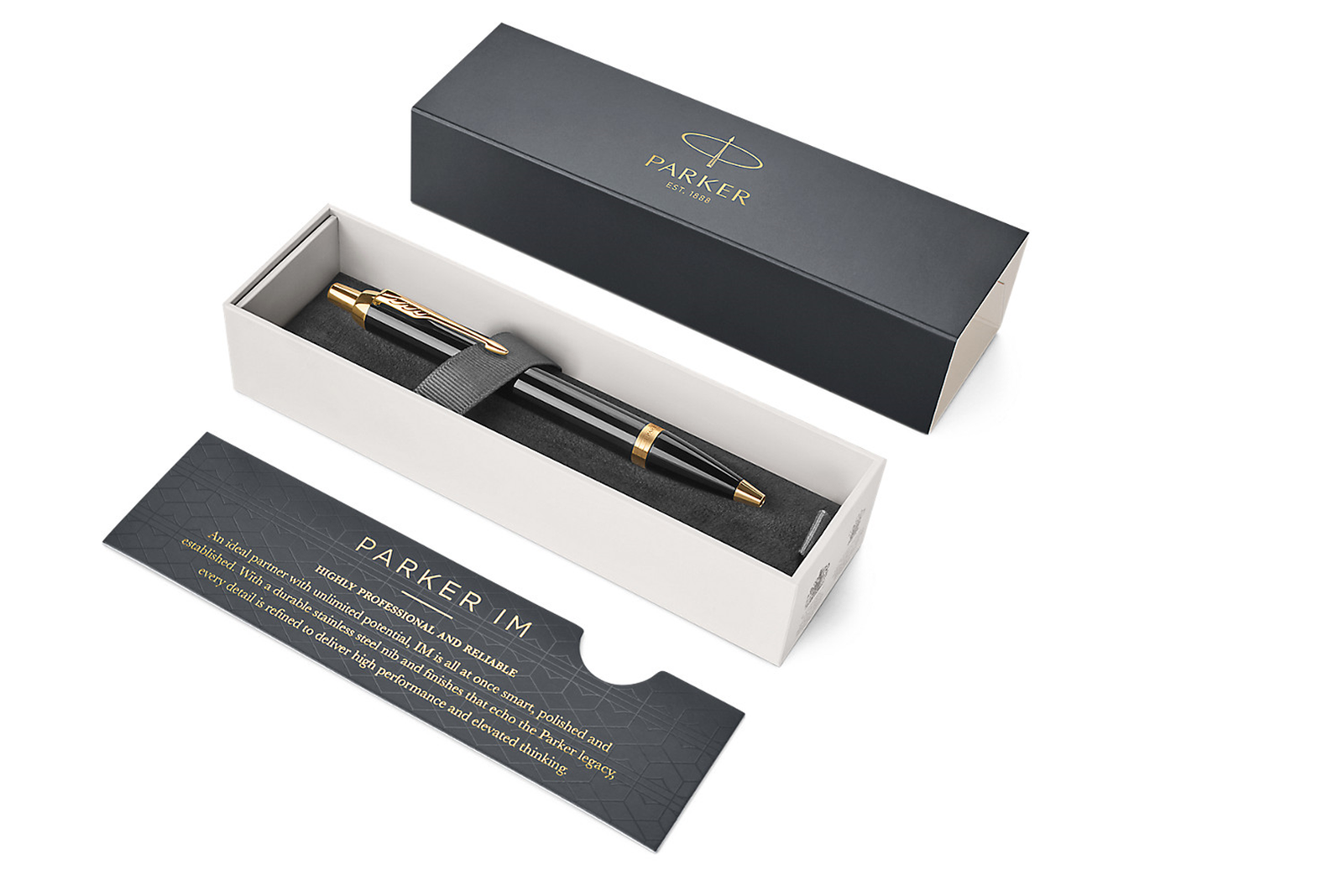 Penna a Sfera a Scatto IM GT Parker - Media - 1931666 (Nero) - Immagine 2