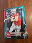 2025 Bowman Chrome University Football Teal Lava Refractor Max Klare #59