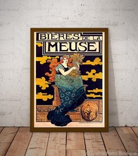Bieres Meuse French Vintage Beer affiche