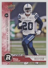 2018 Upper Deck CFL Red 12/150 Rico Murray #126 o1h