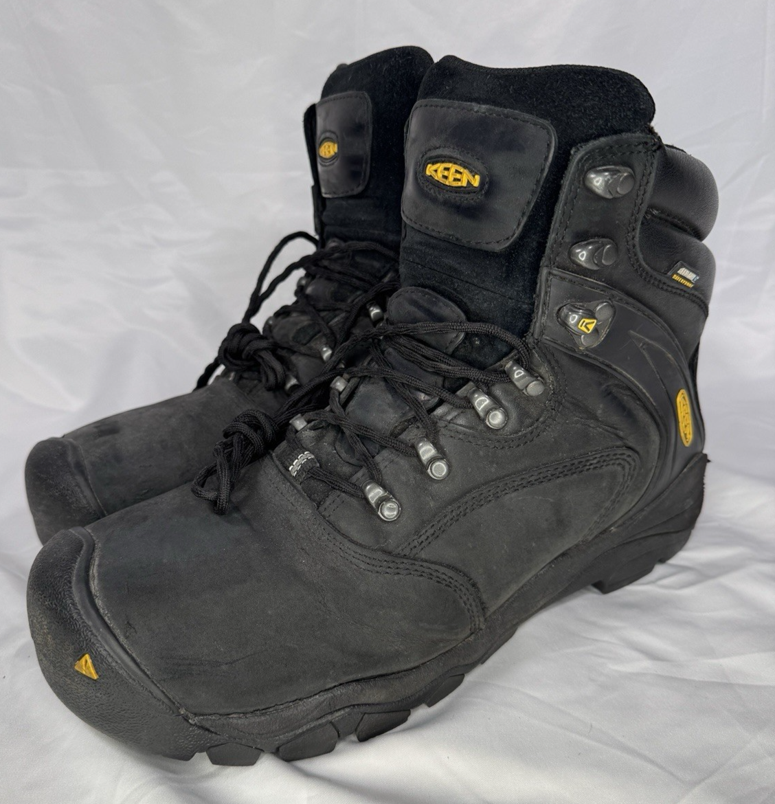 Stivali da lavoro Keen Louisville 6" uomo taglia 11 5EE neri outdoor impermeabili punta acciaio