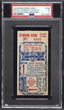 1946 World Series Gm 1 stub / Cardinals v Red Sox / Ted Williams Debut & Only WS