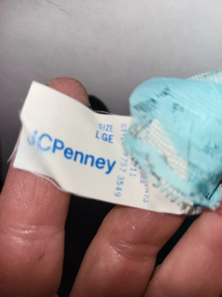 Sexy mameluco para dormir vintage nuevo sin etiquetas JCPenney verde azulado corto Foto 3 de 3