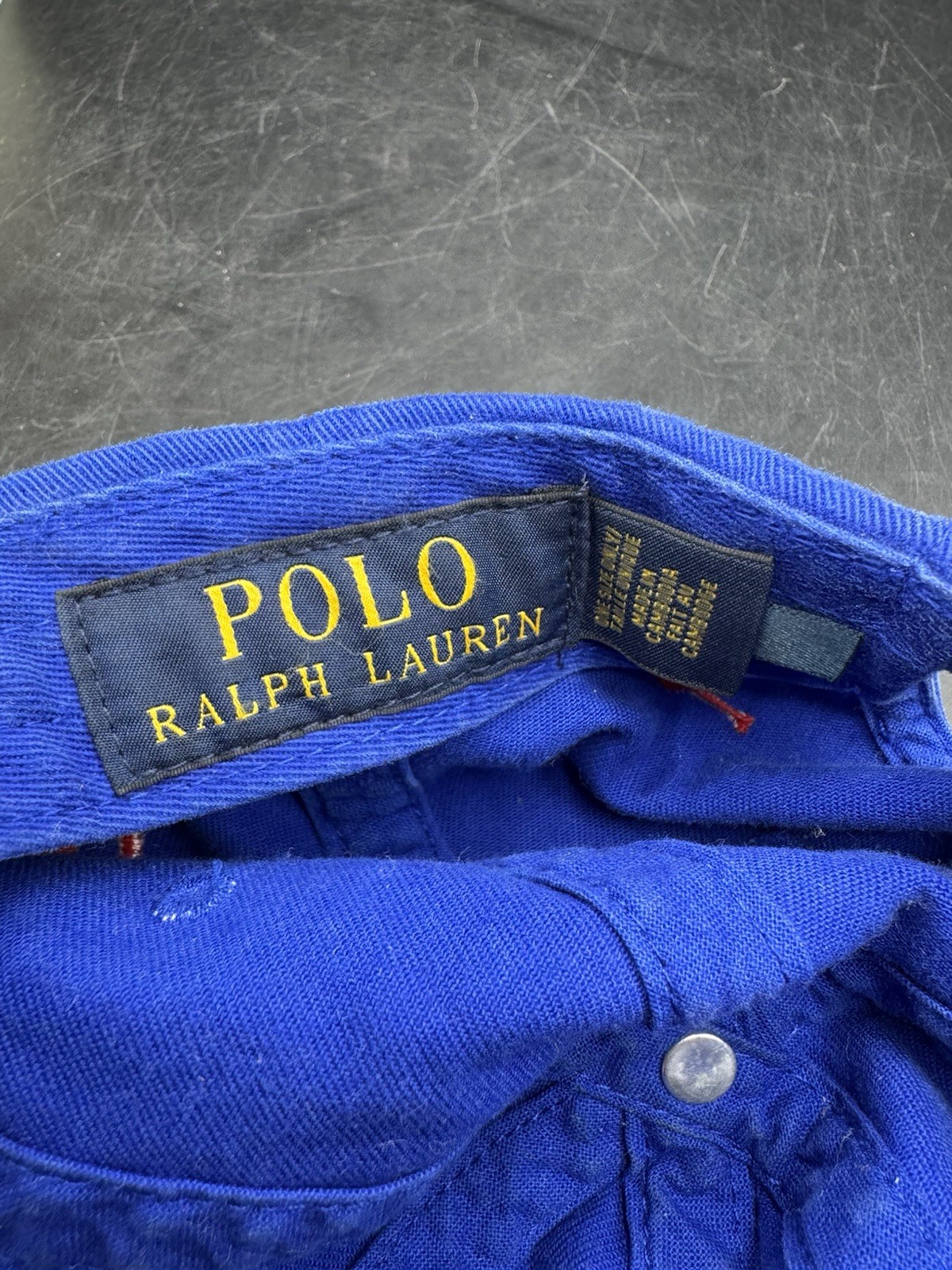 POLO RALPH LAUREN UOMO BLU ROYAL "3" GIOCATORE PONY LOGOS PALLA