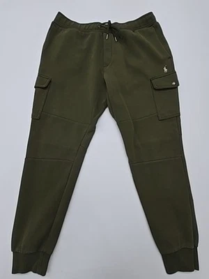 Pantalon cargo vert olive garçon avec cordon de serrage taille S poignets... - Photo 1/3