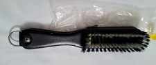 Vintage Leather Brush Zip Around Clothes Brush Manicure Travel Set West Germany