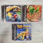 Lot of 3 PS1 PlayStation 1 M&M's Shell Shocked, Frogger 2 , Bob The Builder