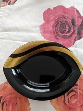 Rosenthal Konfekt-Schale Schwarz-Gold