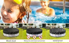 21 Ft Round Pool Cover for Metal Frame Above Ground Pools – Windproof Design