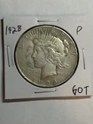 1928-P Peace Silver Dollar XF Key Date Philadelphia Mint
