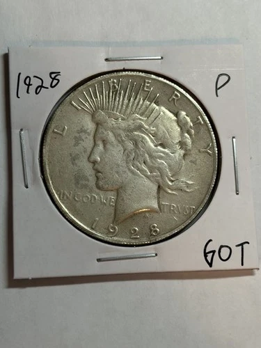 1928-P Peace Silver Dollar XF Key Date Philadelphia Mint