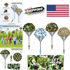 Durable Parachute Toy for Kids Lightweight Easy Play Outdoor Fun for Ages 3 Plus