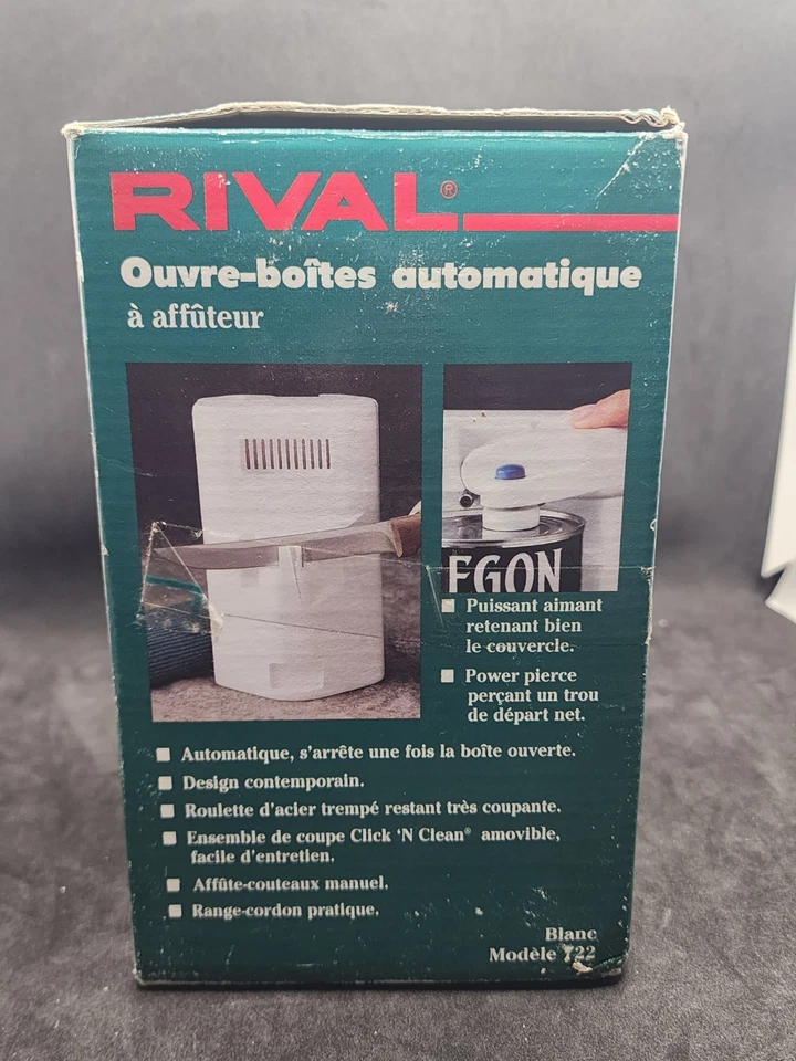 Abrelatas Ajustable Automático Rival con Afilador de Cuchillos Modelo 722 Totalmente Nuevo Foto 3 de 4