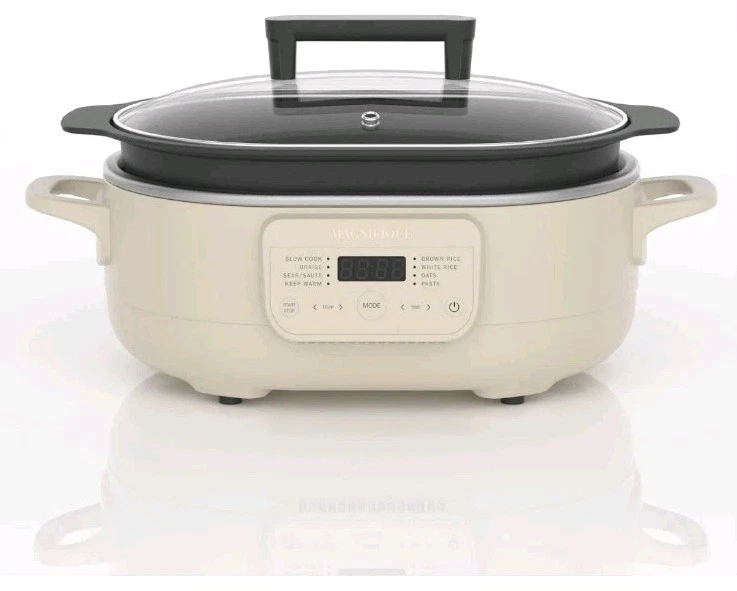 MAGNIFIQUE 6 Quart Multi-Cooker with 8-in-1 Casserole Programmable Slow Cooker