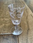 Vintage Cordial MCM EAPG 1883 Libbey Glass Etched Wheat Pattern 4.25” 1 15/16”  — photo 1