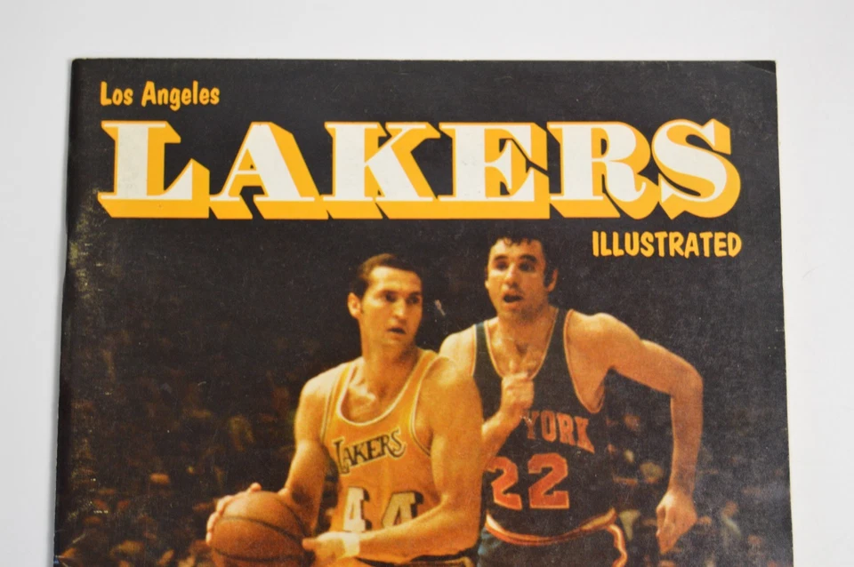 Vintage Los Angeles Lakers Illustrated Sports Program 1970's NBA Jerry West - Image 2 of 4