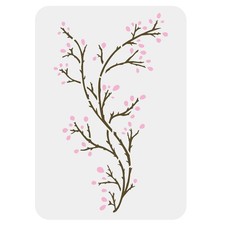 Branch Painting Stencils 11.7x8.3 Inch Bare Branches Flower Drawing 1 PCS