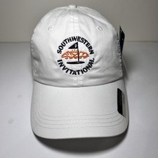 Ahead Southwestern Invitational Adjustable Strapback Classic Fit Golf Hat White