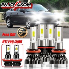 For Mazda 3 2010-2013 Led Headlight Kit Hi Lowfog Light Bulbs White 10000lm 6x