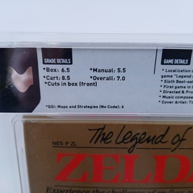 The Legend of Zelda NES (CIB) - Wata Graded 7.0 - Cassette Manual - FIRST PRINT!