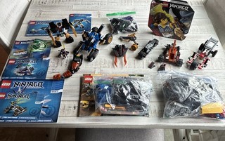 Ninjago Lot Sealed And Partial Sets And Books And Extra Pieces Etc