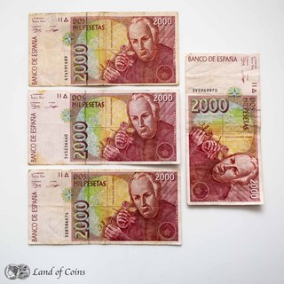 SPAIN: 4 x 2 000 Spanish Peseta Banknotes.