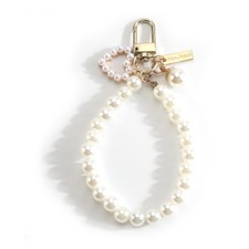 Pearl Keychain Love Pearl Keychians Car Keychain Wristlet Keychains Pearls Ke...
