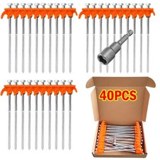8 Screw in Tent Stakes Drilling W/ Hex Heads ...