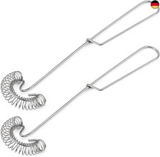 2 Stück Spiralbesen Edelstahl-Schneebesen hochwertiger Saucenbesen Mini Klein 