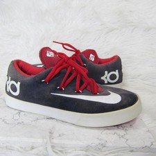 Nike KD Vulcanized Skateboard Shoes 642085-401 Youth size 7 Navy Red