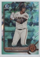 2022 Bowman Sapphire Edition Chrome Prospects Aqua 32/55 Ricardo Genoves 0wv1