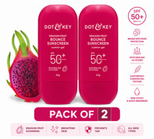 Dot  Key Dragon Fruit Sunscreen SPF 50 PA   50g Pack of 2 Niacinamide