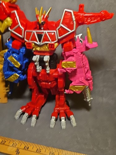 Figura Dino Charge Deluxe Megazord Zord Builder Power Rangers Bandai 11" - Imagen 5 de 20