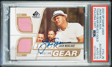 2021 SP Game Used Jack Nicklaus  AUTO 10  Tour Gear Relics Gold /149 Signed