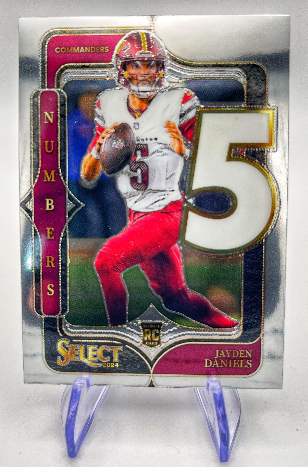 2024 Panini Select Jayden Daniels Numbers Rookie Card RC #23 Washington