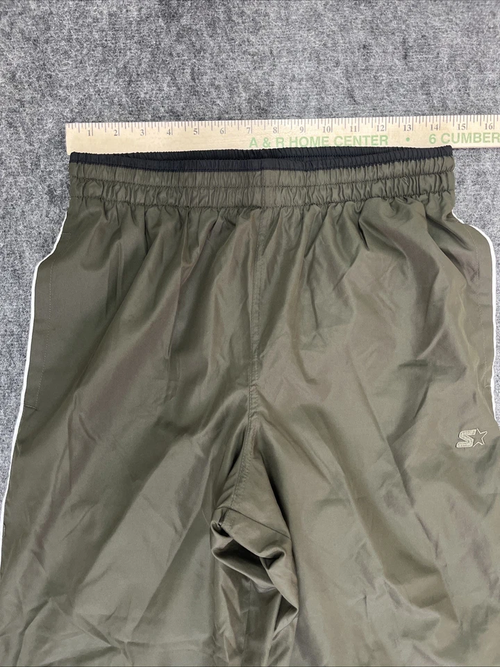 Pantalones deportivos Starter para hombre forrados de malla pequeños vintage Y2K cordón holgados verdes Foto 4 de 4