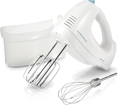 Hamilton Beach 6-Speed Electric Hand Mixer with Whisk, Dough Hooks and Easy Clea