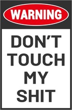 Man Cave Do Not Touch Workshop Tin Metal Signs Home D cor 8x12