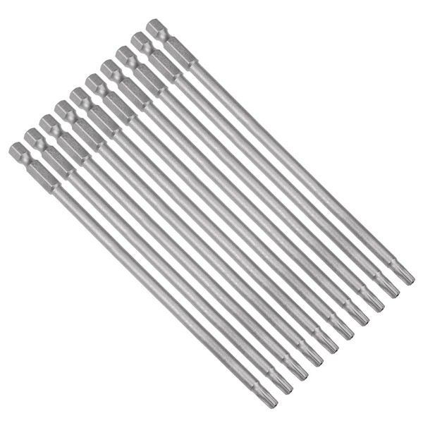 "10 Stk. 1/4\" Sechskantschaft T25 Magnetische Torx SchraubendrehereinsäTze 150Mm"-image