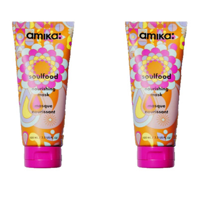 2  TUBS OF  AMIKA SOULFOOD NOURISHING MASK 3.3 OZ