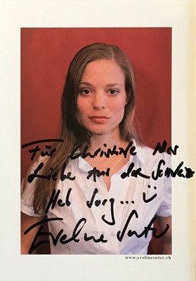 Eveline Suter Anna und die Liebe autograph signed 4''x6'' photo