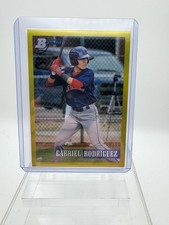 2021 Bowman Heritage Prospects Gabriel Rodriguez #207 Yellow Refractor 16/75