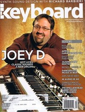 JOEY D Hammond B3 B-3 Organ Sounds, TORY AMOS 2008 Keyboard Magazine DEFRANCESCO