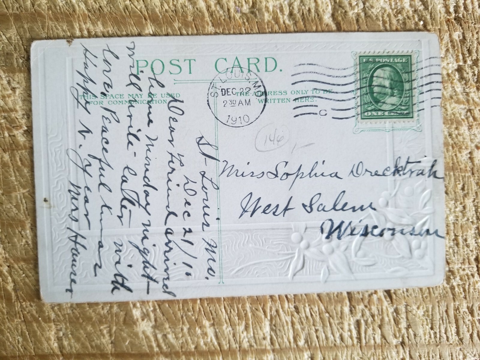 A MERRY CHRISTMAS.VTG EMBOSSED POSTCARD FROM 1910*P42 eBay