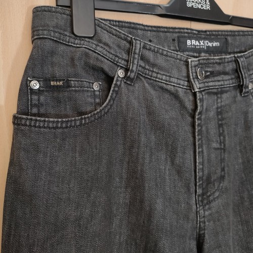 Pantalones de mezclilla Brax Carlos negros calce recto talla W32 L32 - Imagen 6 de 21