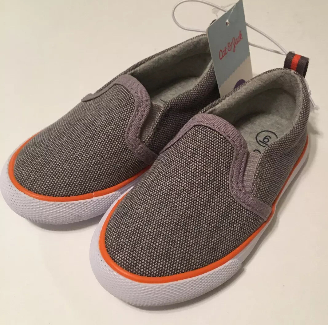 Cat Jack Grey slip on toddler boys size shoes - Main Image