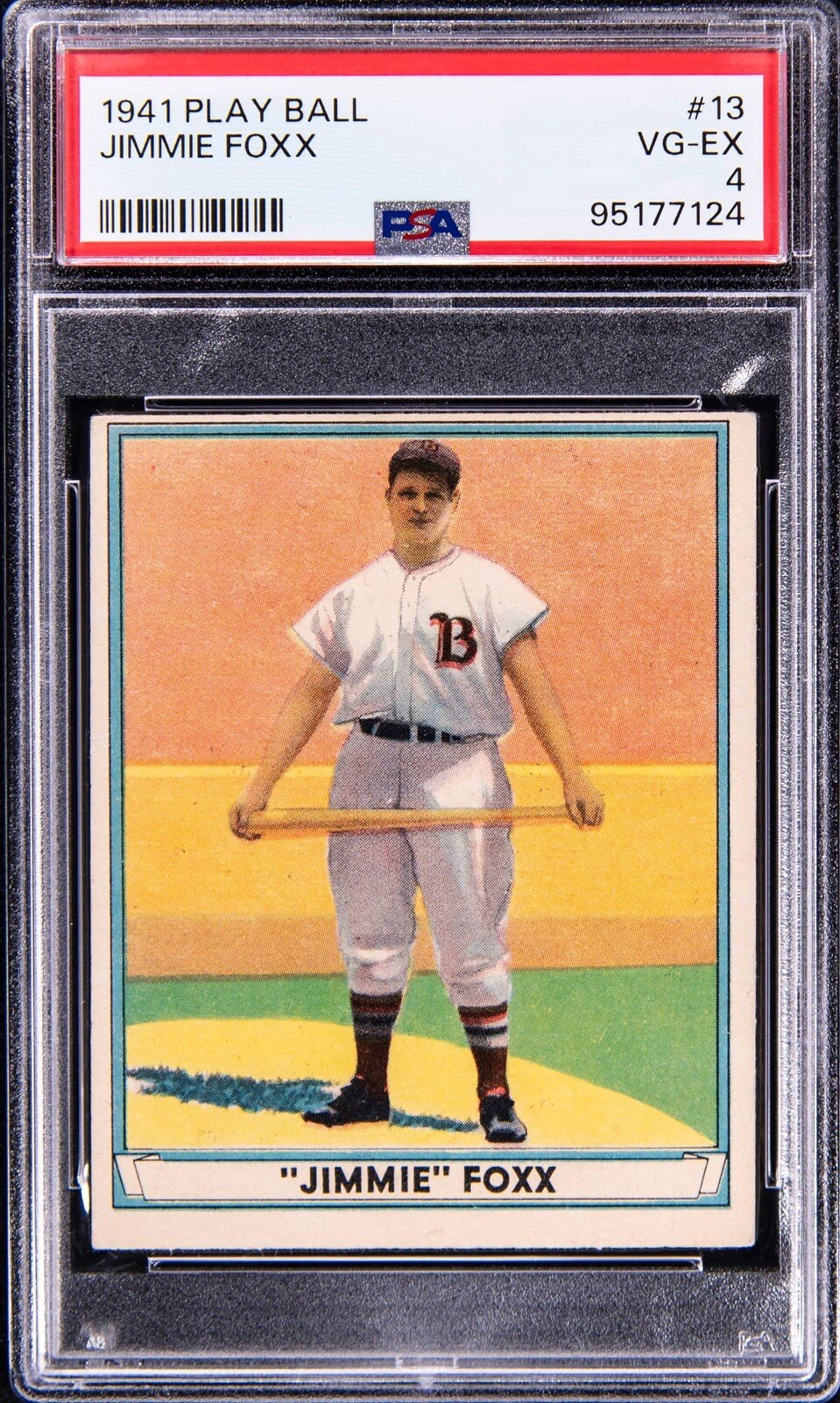 1941 PLAY BALL #13 JIMMIE FOXX PSA 4 VG-EX RED SOX HOF