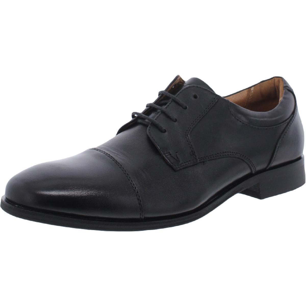 Мужские оксфорды Vionic Shane из черной кожи на шнуровке 10 Medium D BHFO 4743 22290₽